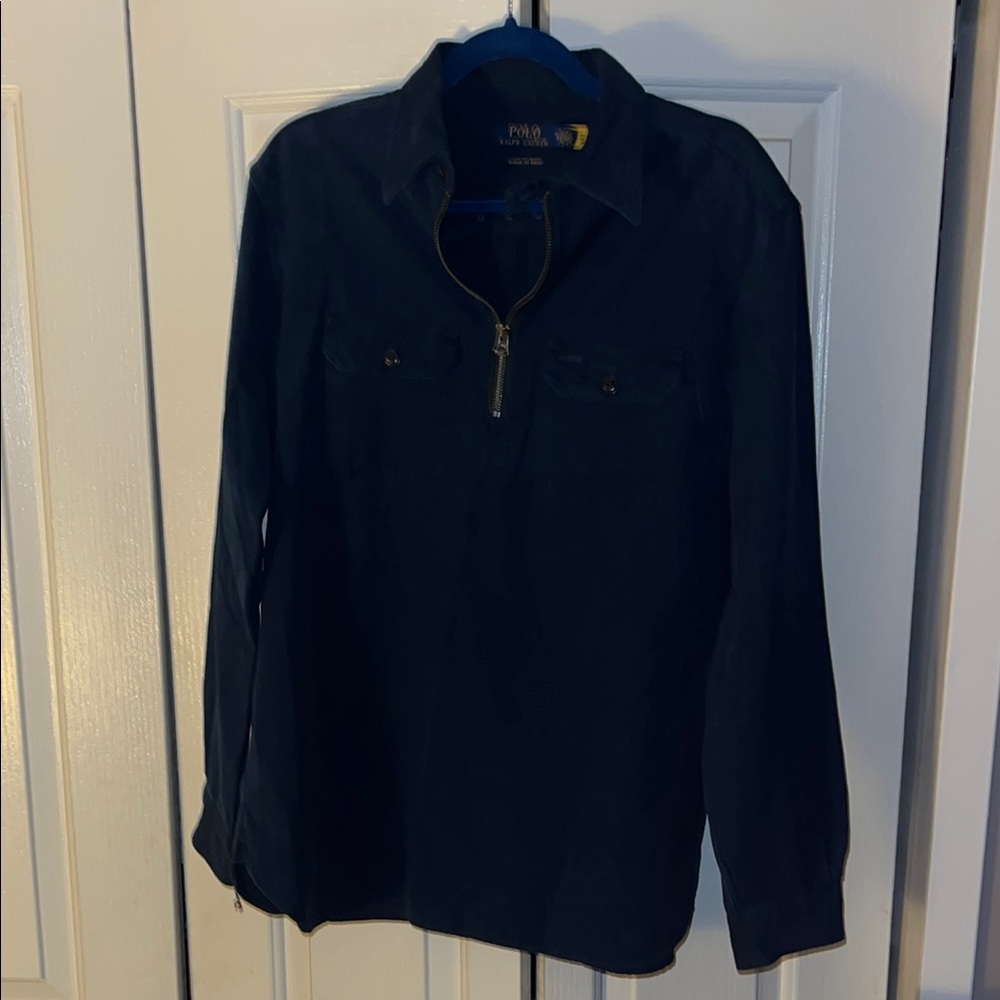 Polo by Ralph Lauren Classic Fit Medium Indigo Popover Workshirt
